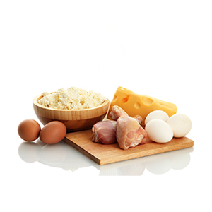 eggs and meat